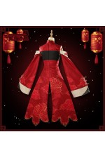 2XXT Cosplay Vtuber Tsukino Mito Hanfu Themed Outfit Cosplay Costume